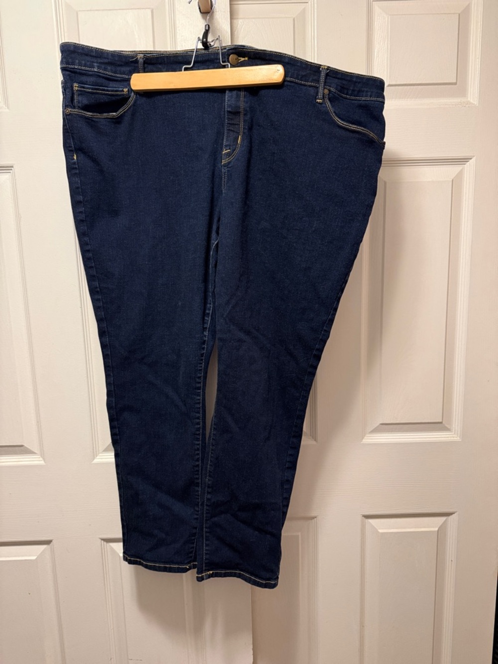 Ava & Viv Dark Blue Denim Jeans with Gold Stitching